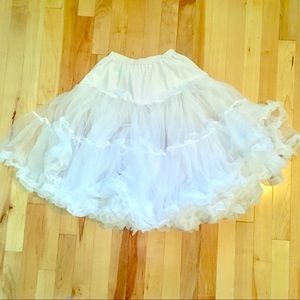 White crinoline skirt by Tatyana